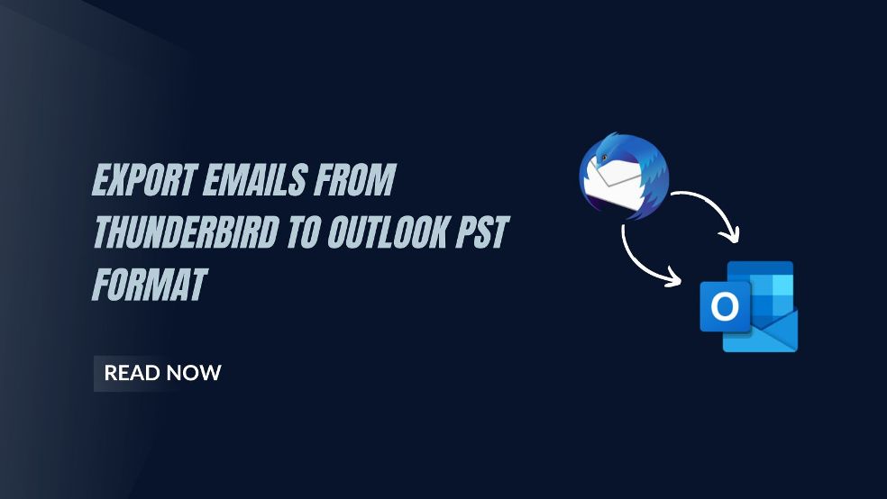 Export emails from Thunderbird to Outlook PST format