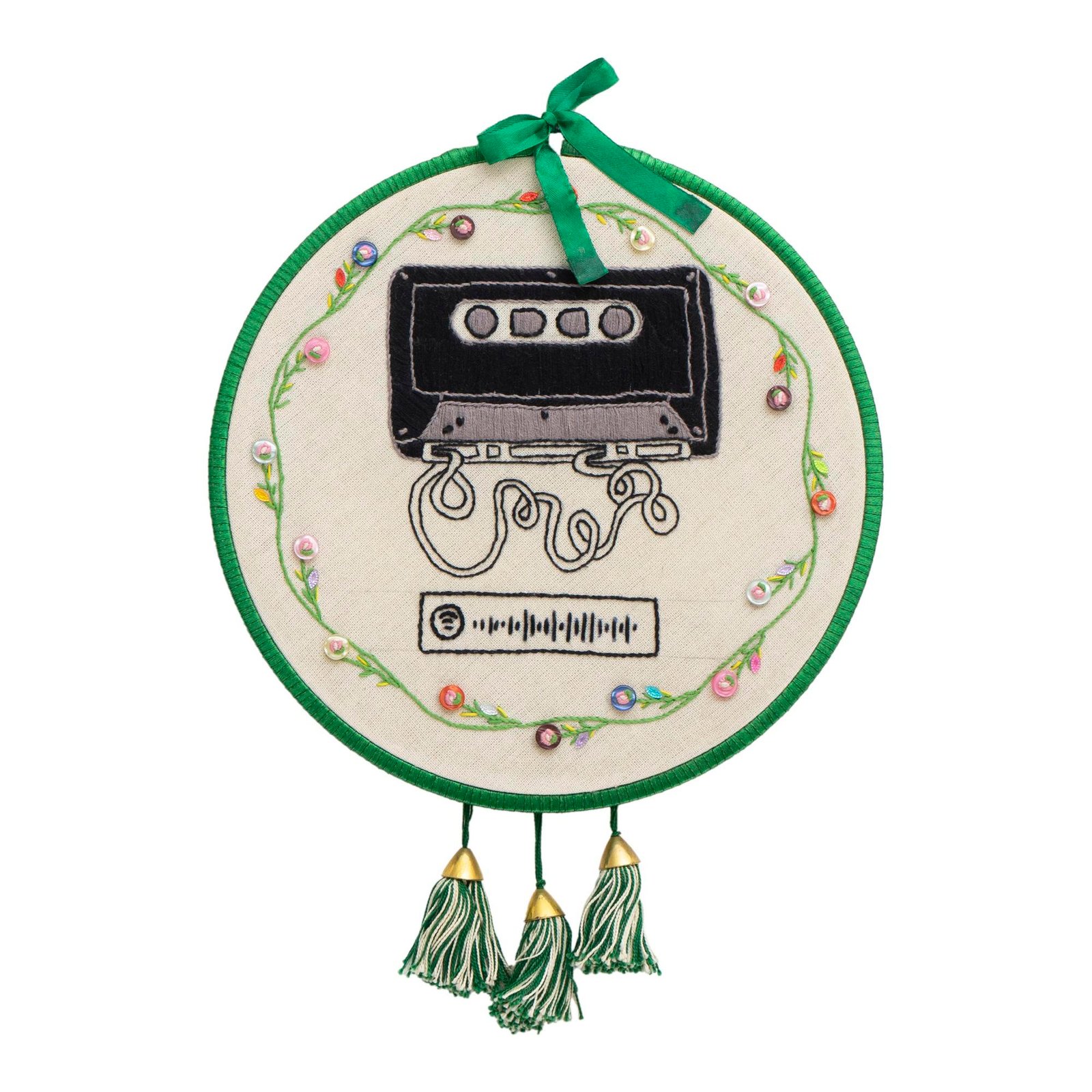 Buy Customisable Spotify Embroidery Hoop - SMEWIndia