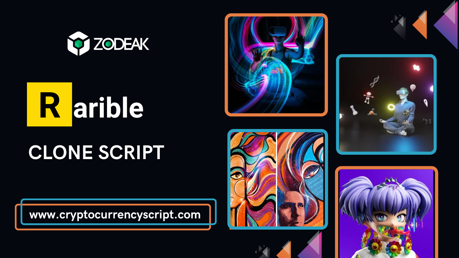 Rarible Clone Script | Create NFT Marketplace - Zodeak