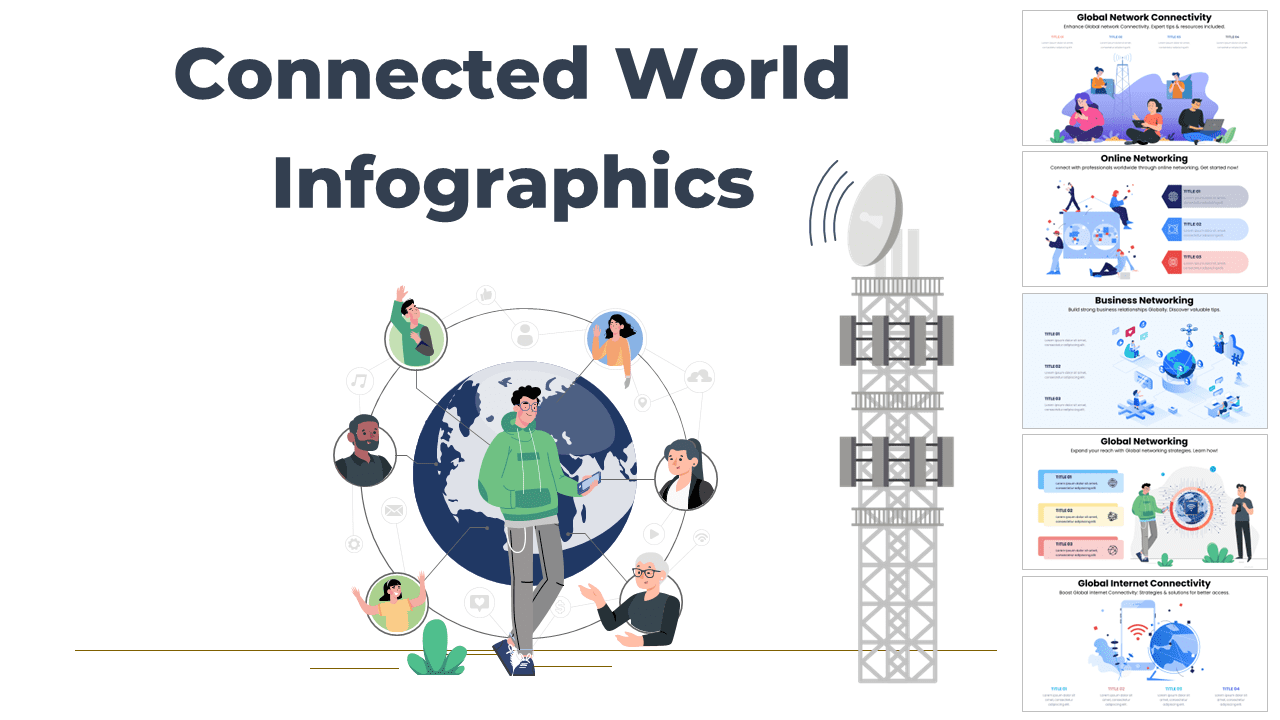Elevate Your Presentations With Connected World Infographics | PPT Infographics