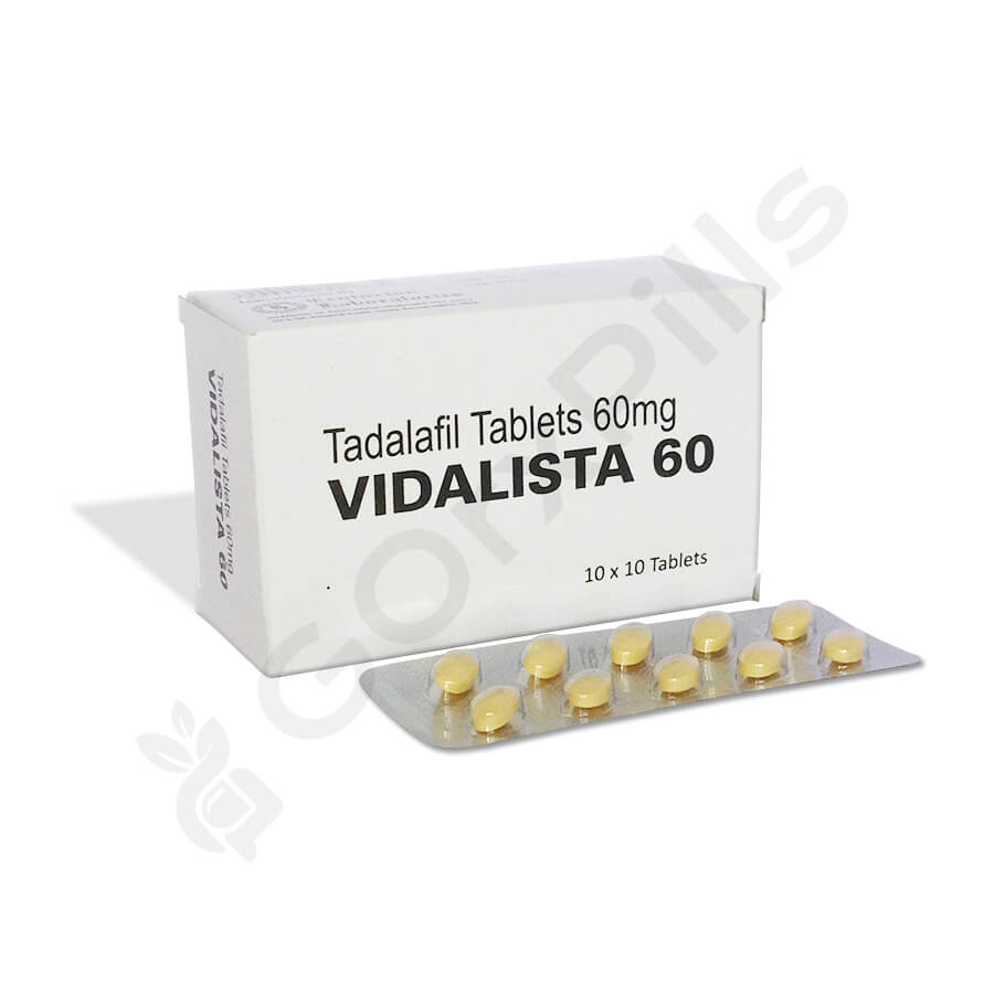 Buy Vidalista 60 mg (Tadalafil) | Work & Reviews [20% Off]