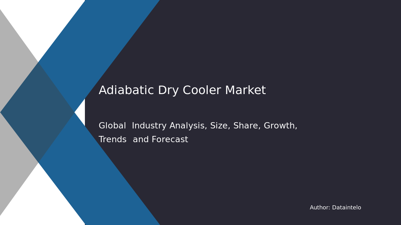 Request For Sample of Adiabatic Dry Cooler Market Research Report 2032