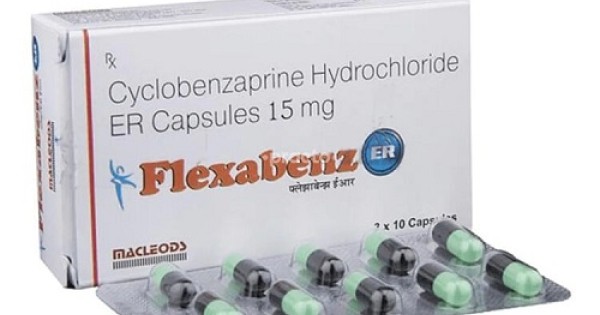 Flexabenz Er 15 mg used to relieve muscle spasm