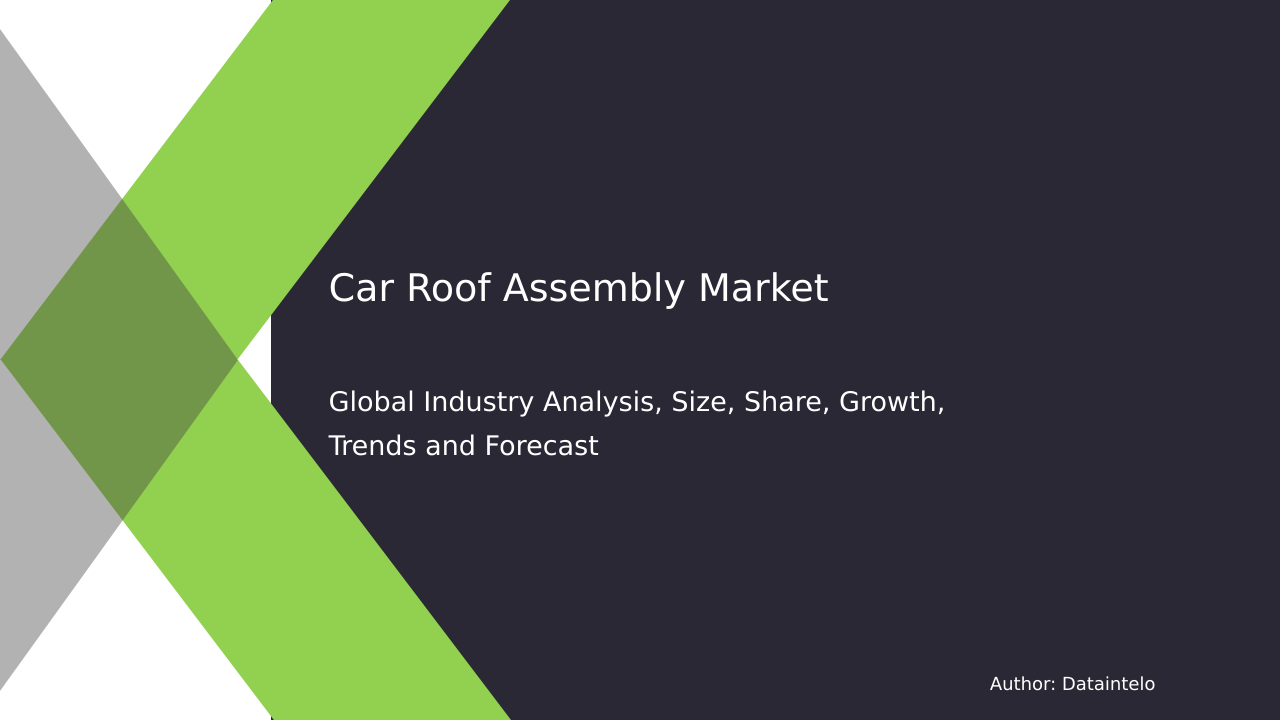 Car Roof Assembly Market Research Report 2032