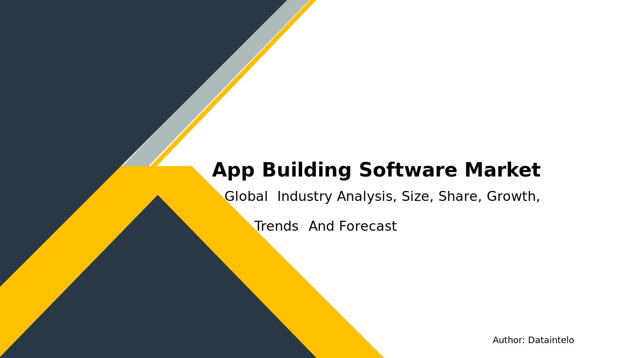 Request For Sample of App Building Software Market Research Report 2032