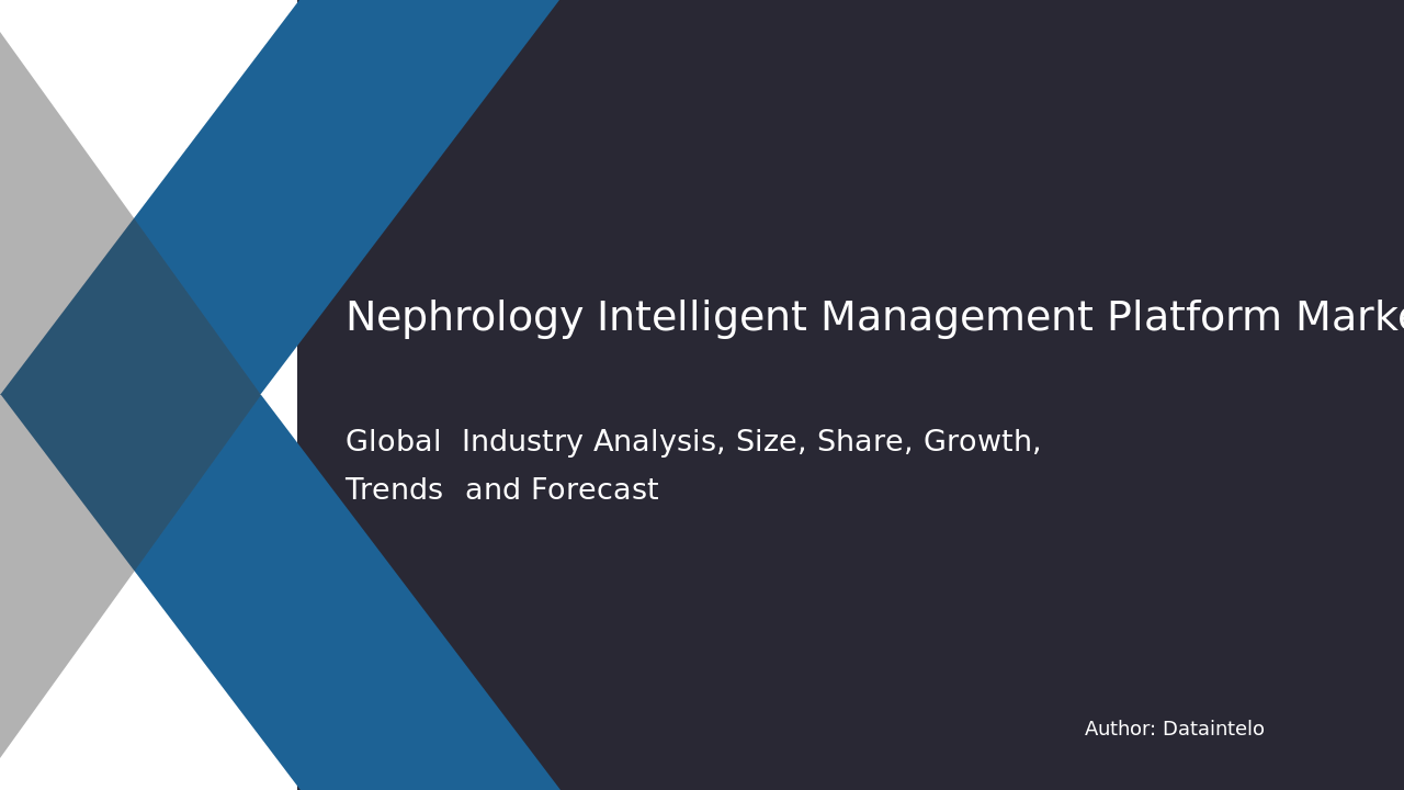 Request For Sample of Nephrology Intelligent Management Platform Market Research Report 2032