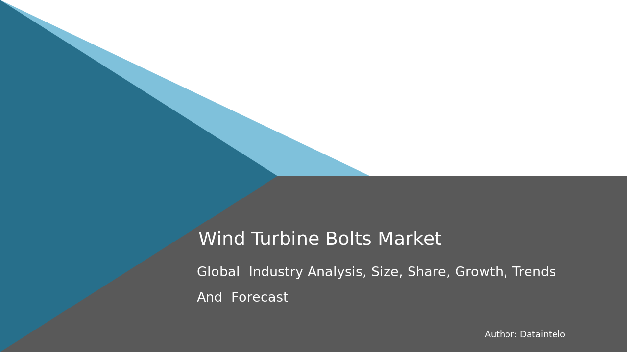 Request For Sample of Wind Turbine Bolts Market Research Report 2032