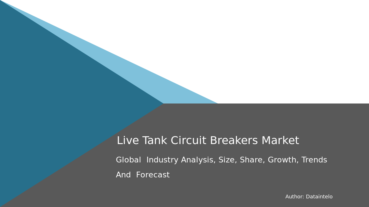 Request For Sample of Live Tank Circuit Breakers Market Research Report 2032