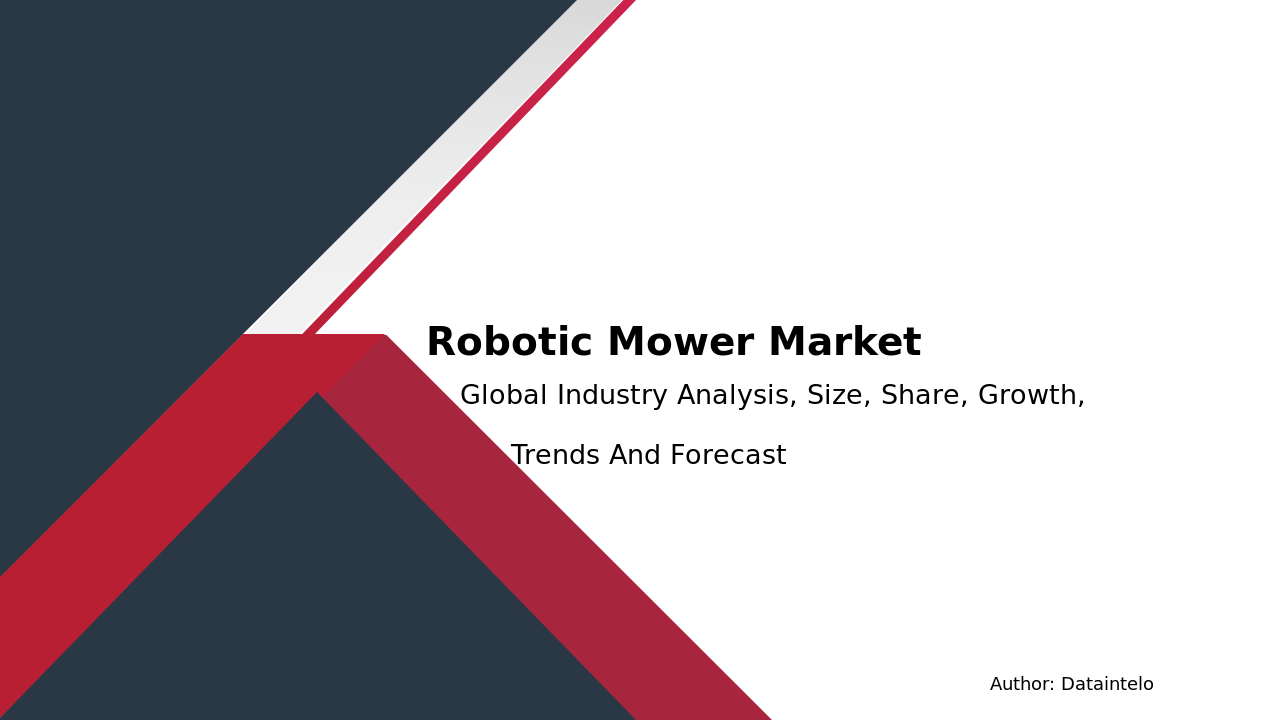 Request For Sample of Robotic Mower Market Research Report 2032