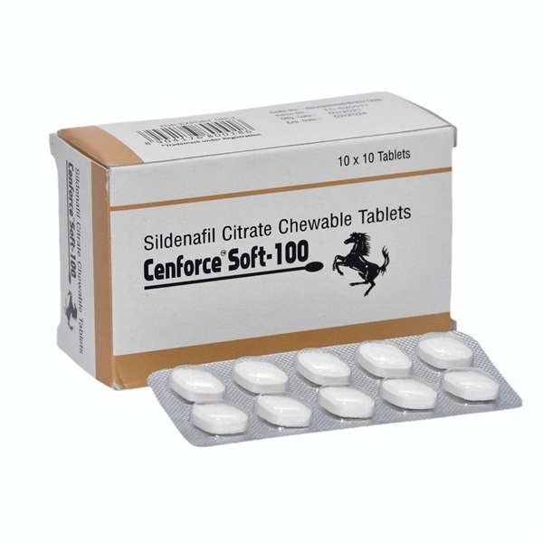 Cenforce Soft 100 mg Tablet | Fast-Acting ED Solution | Chewable