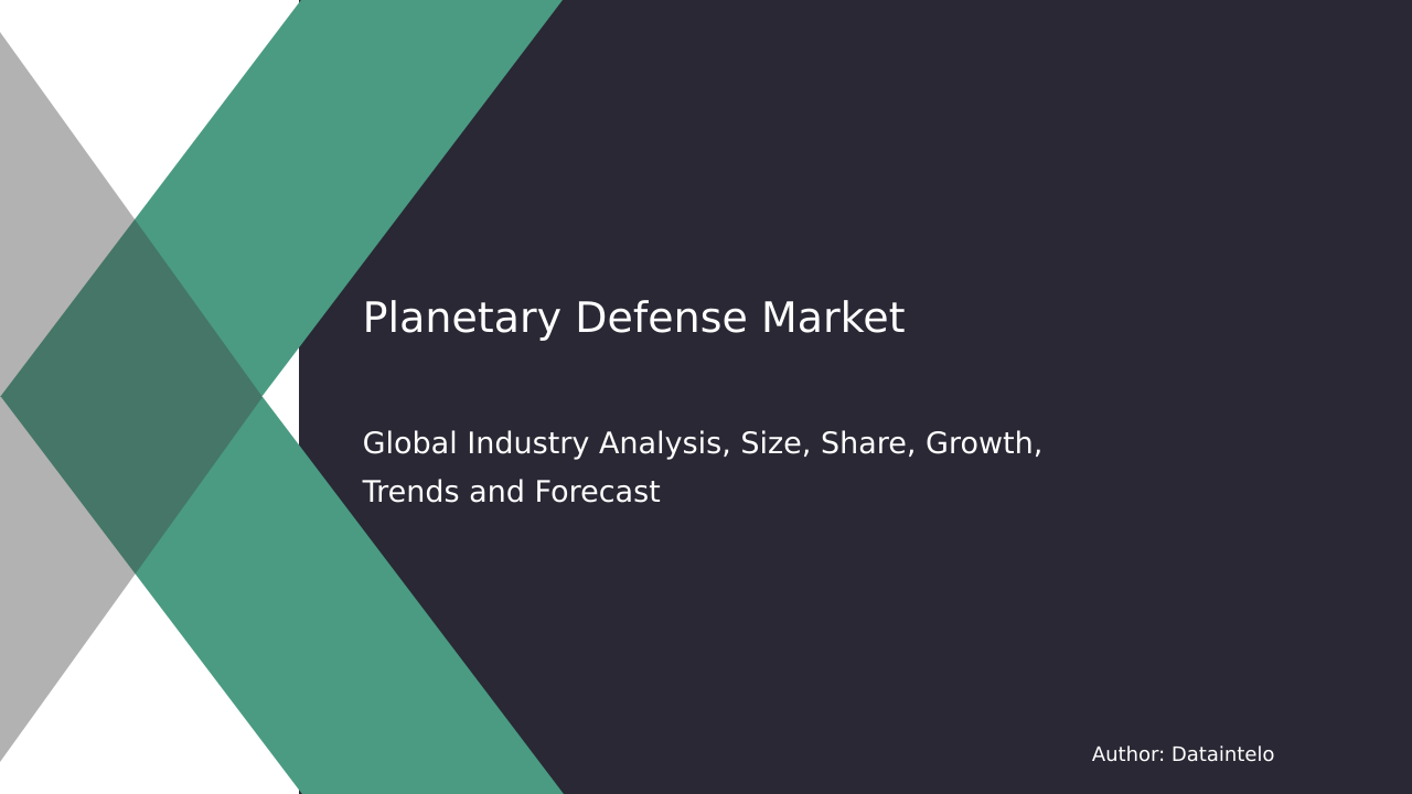 Request For Sample of Planetary Defense Market Research Report 2032