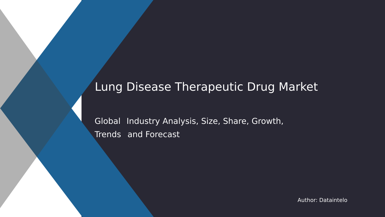 Lung Disease Therapeutic Drug Market Research Report 2032