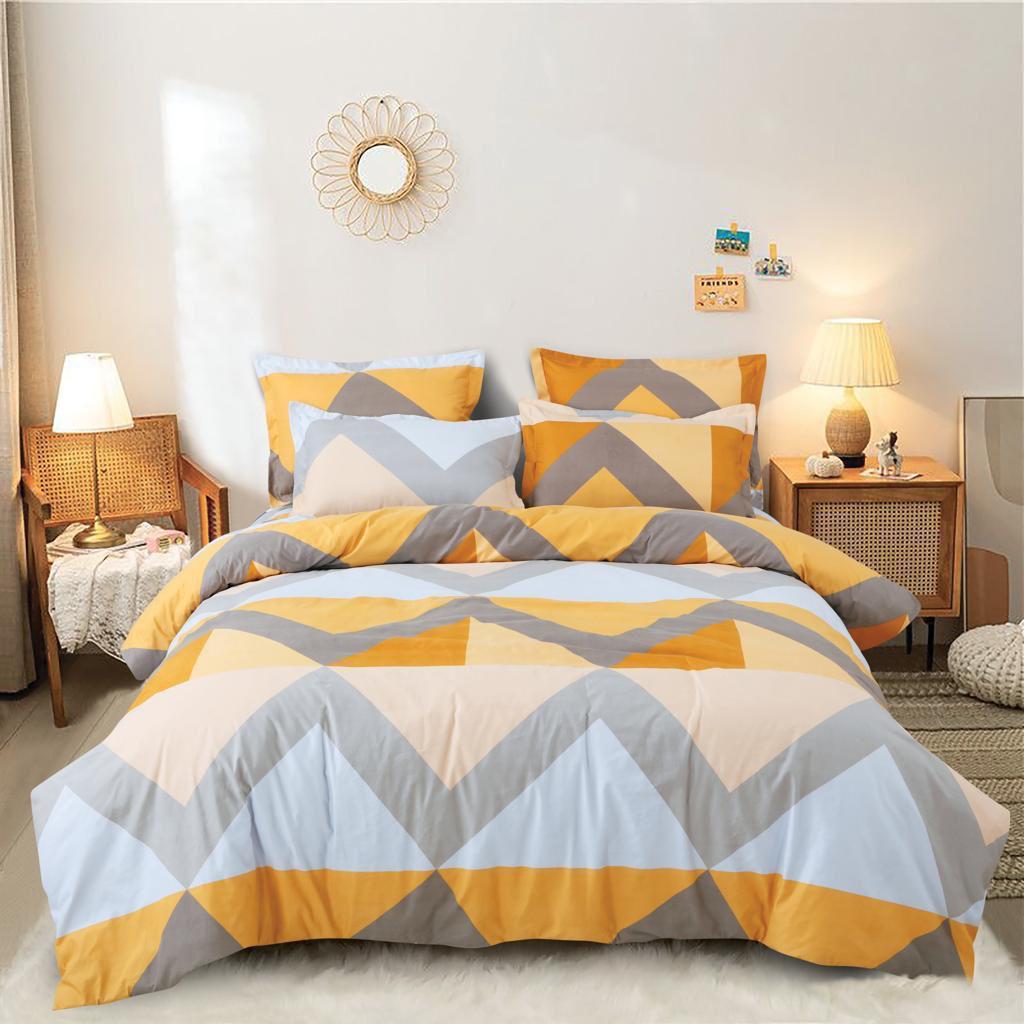 Ginnora Flames Yellow Premium Bedsheet - Ginnora