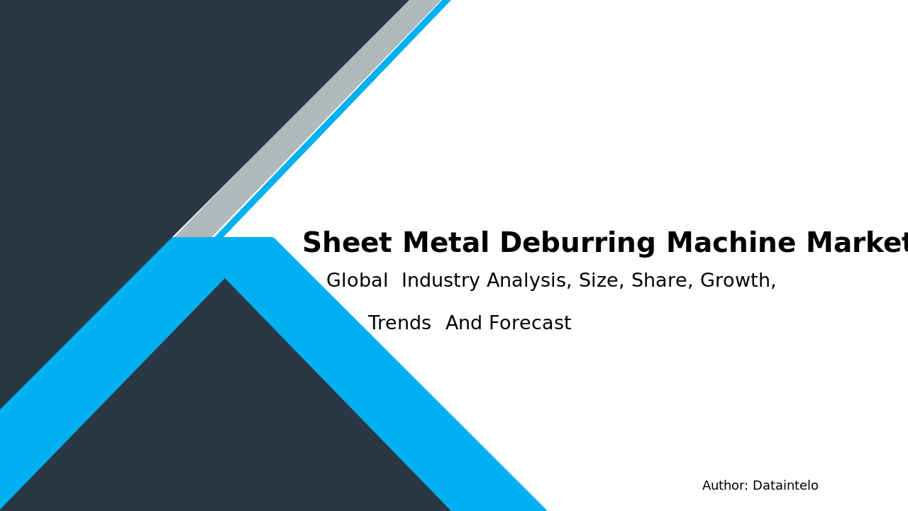 Request For Sample of Sheet Metal Deburring Machine Market Research Report 2032