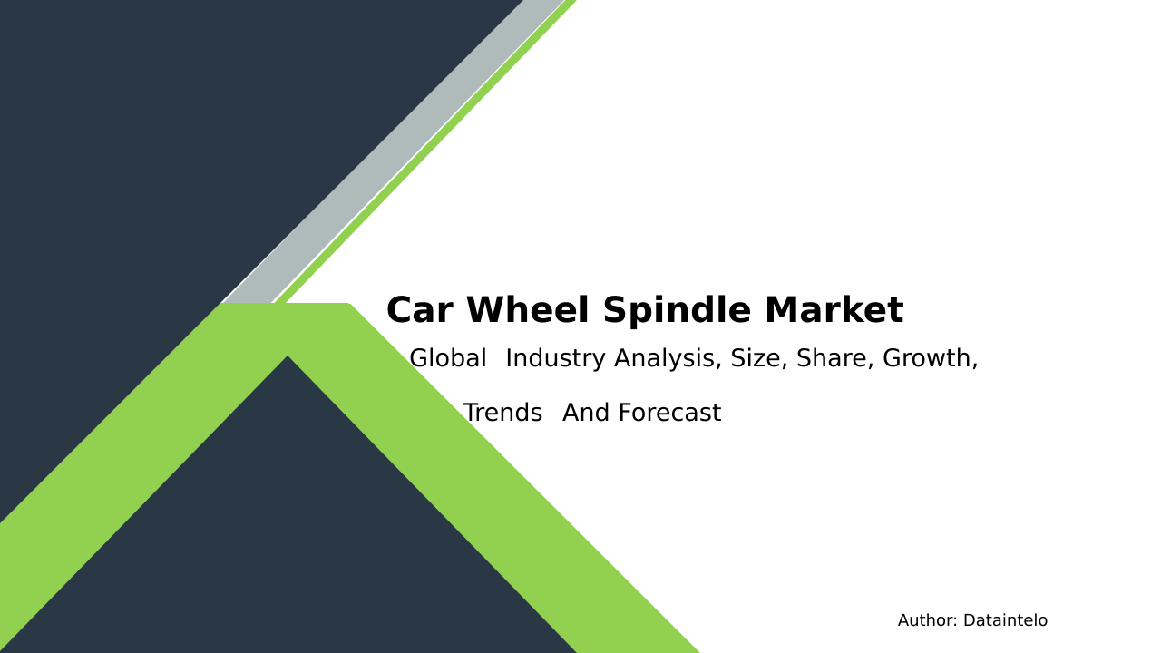 Car Wheel Spindle Market Research Report 2032