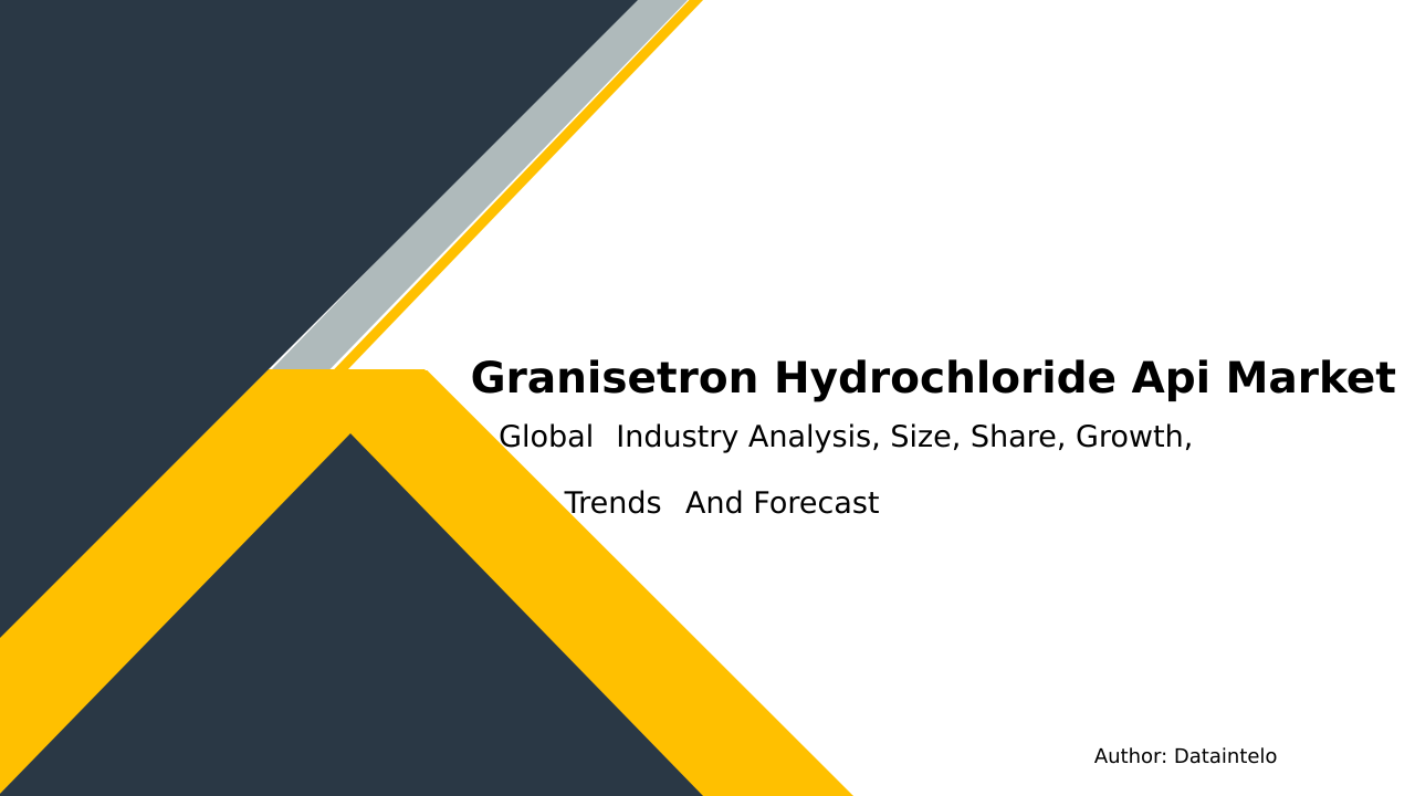 Request For Sample of Granisetron Hydrochloride Api Market Research Report 2032