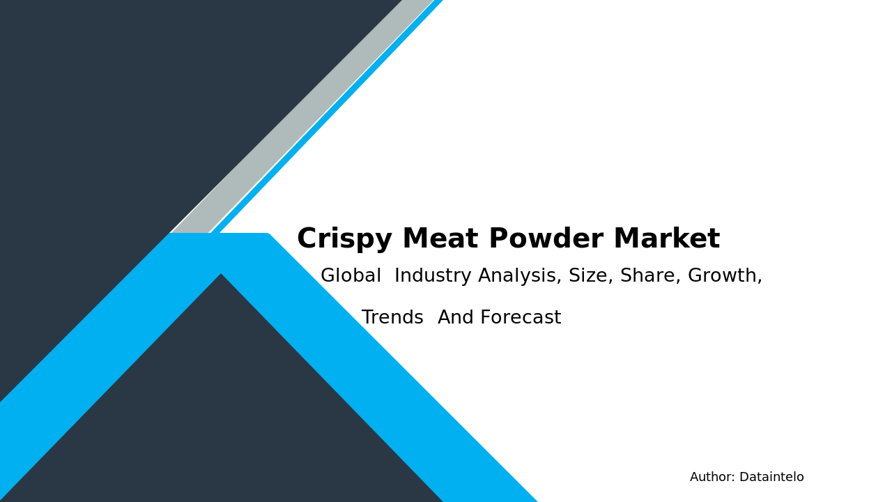 Crispy Meat Powder Market Research Report 2032