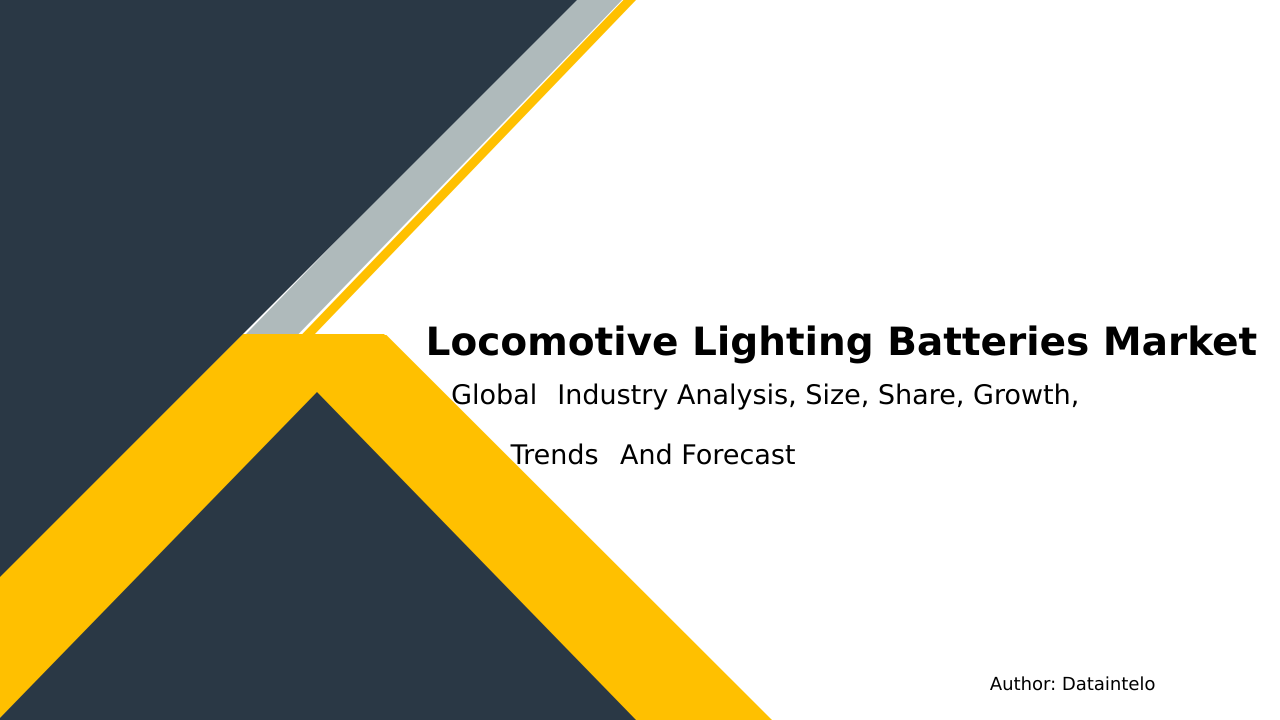 Request For Sample of Locomotive Lighting Batteries Market Research Report 2032