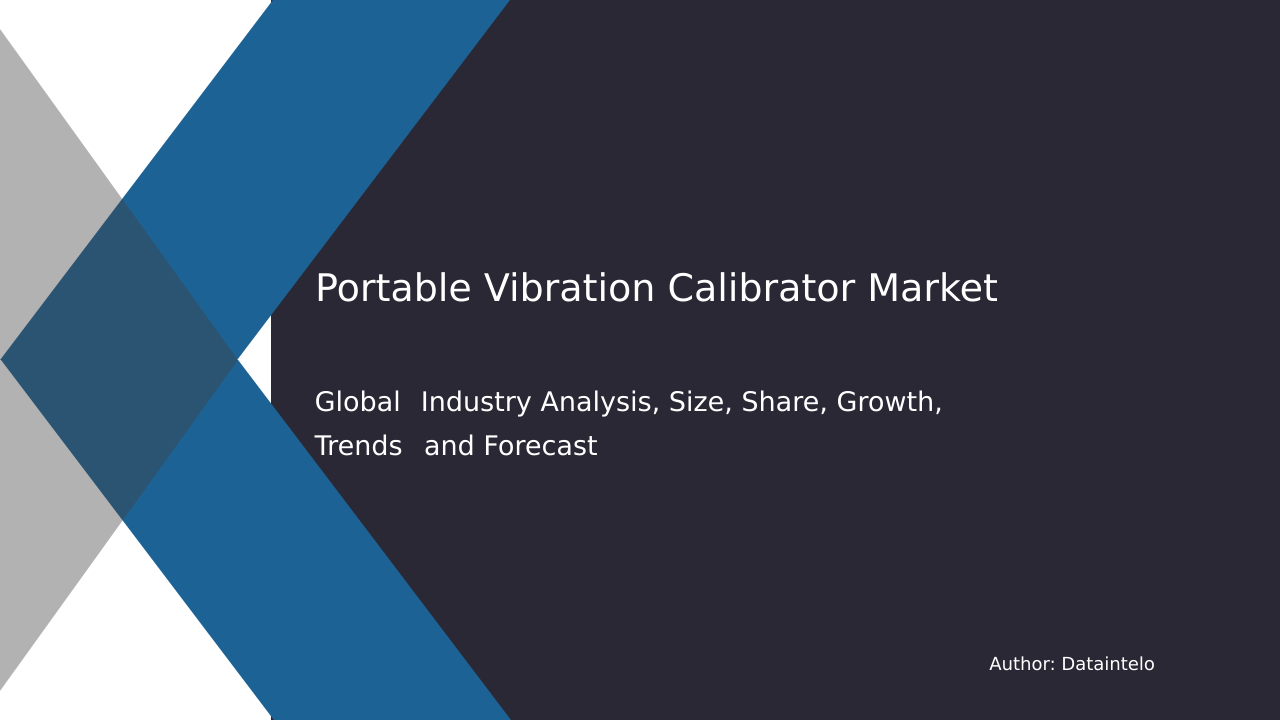 Request For Sample of Portable Vibration Calibrator Market Research Report 2032