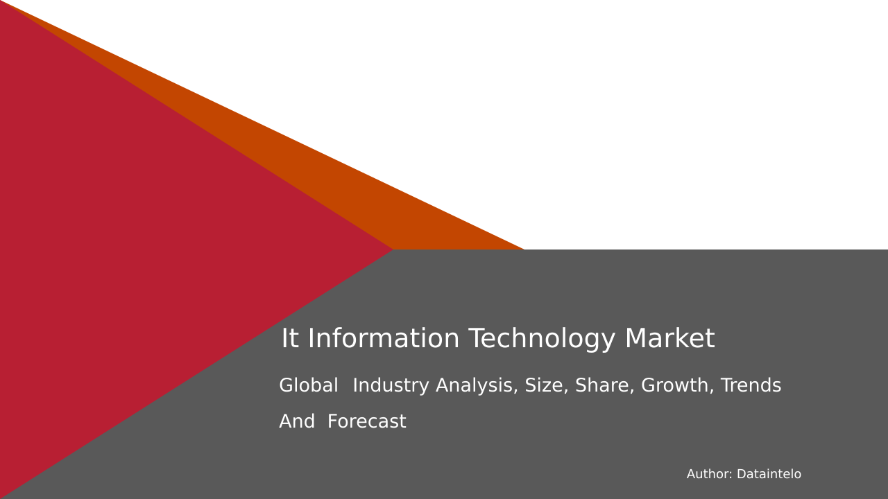 Request For Sample of It Information Technology Market Research Report 2032