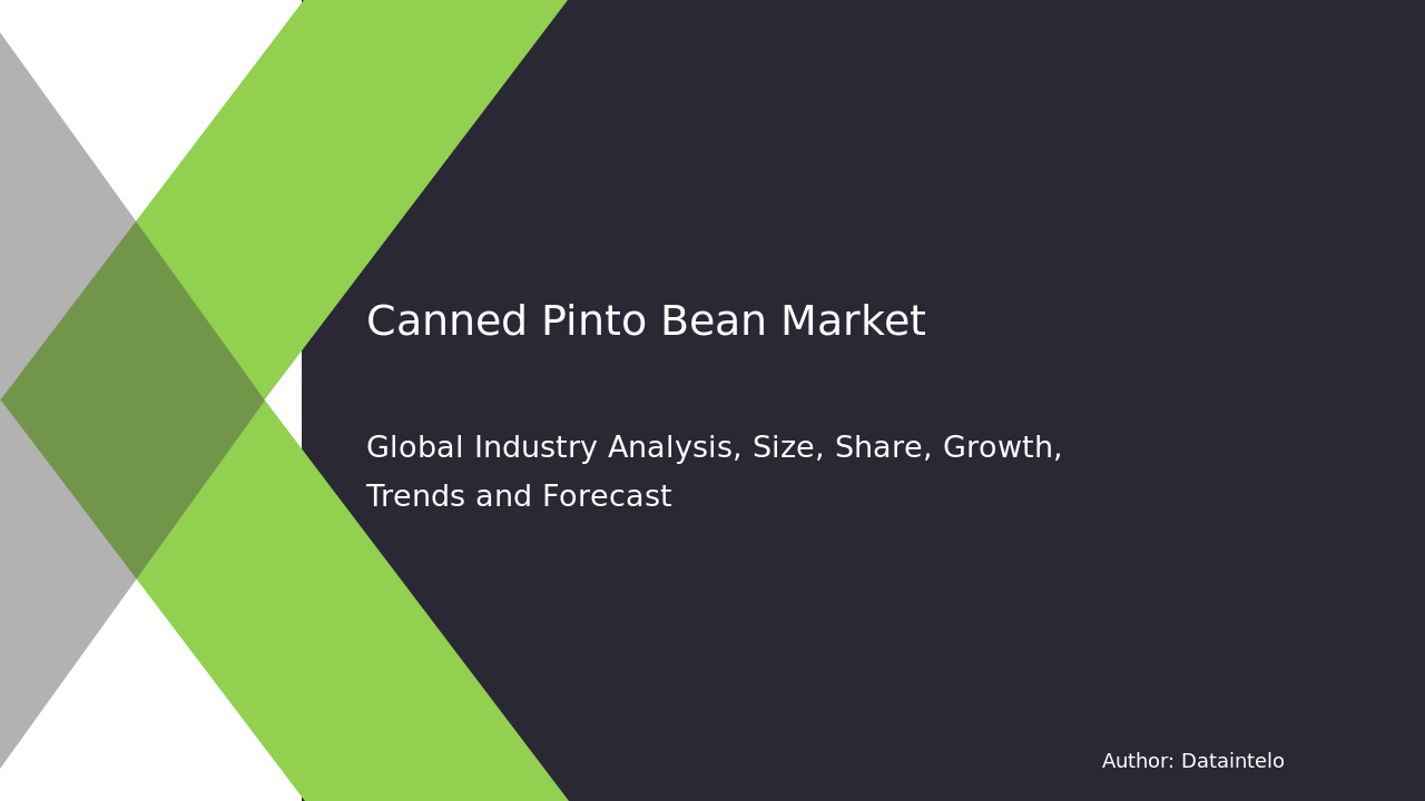 Canned Pinto Bean Market Research Report 2032