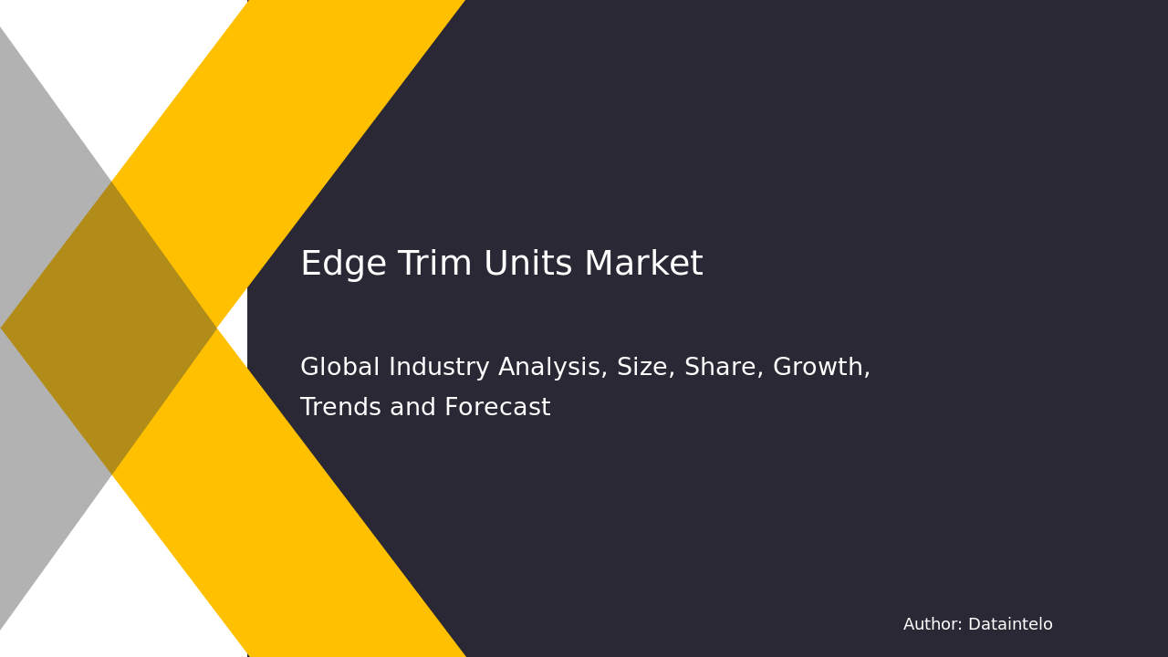 Edge Trim Units Market Research Report 2032