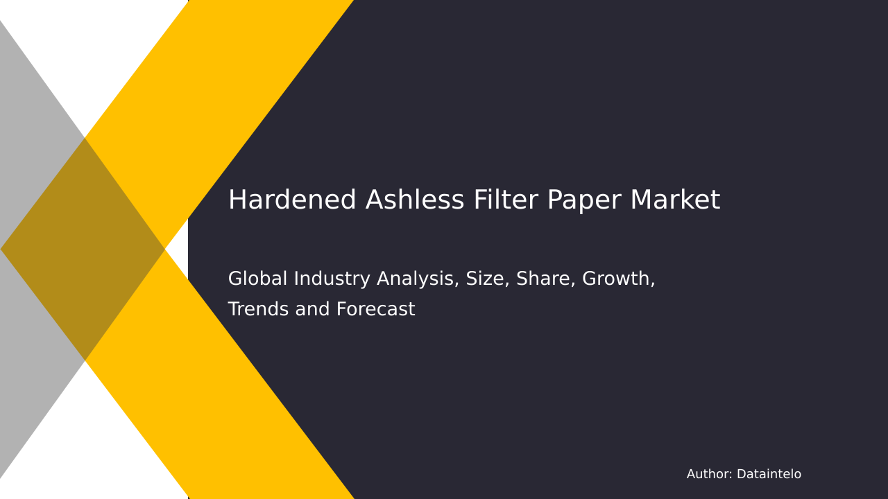 Request For Sample of Hardened Ashless Filter Paper Market Research Report 2032