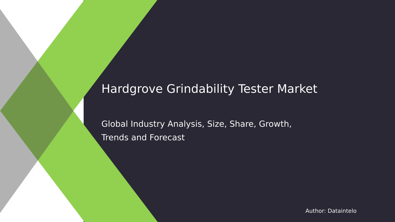 Request For Sample of Hardgrove Grindability Tester Market Research Report 2032