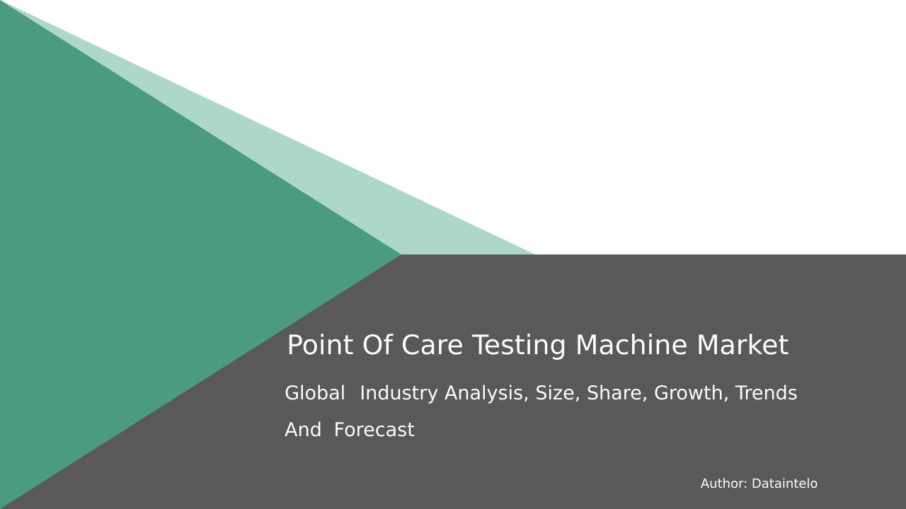 Request For Sample of Point Of Care Testing Machine Market Research Report 2032