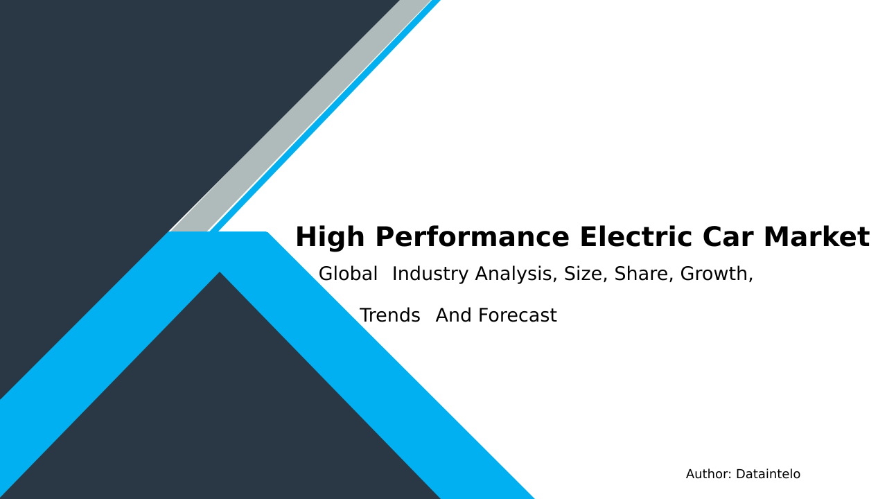 Request For Sample of High Performance Electric Car Market Research Report 2032