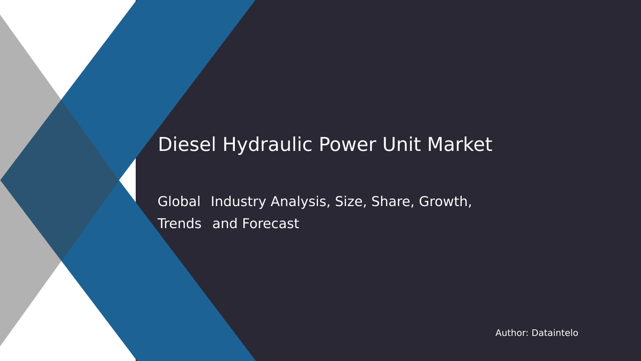 Diesel Hydraulic Power Unit Market Research Report 2032