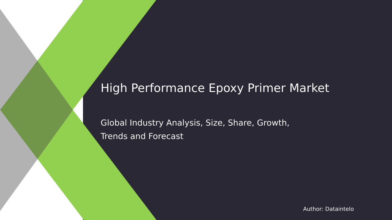 Request For Sample of High Performance Epoxy Primer Market Research Report 2032