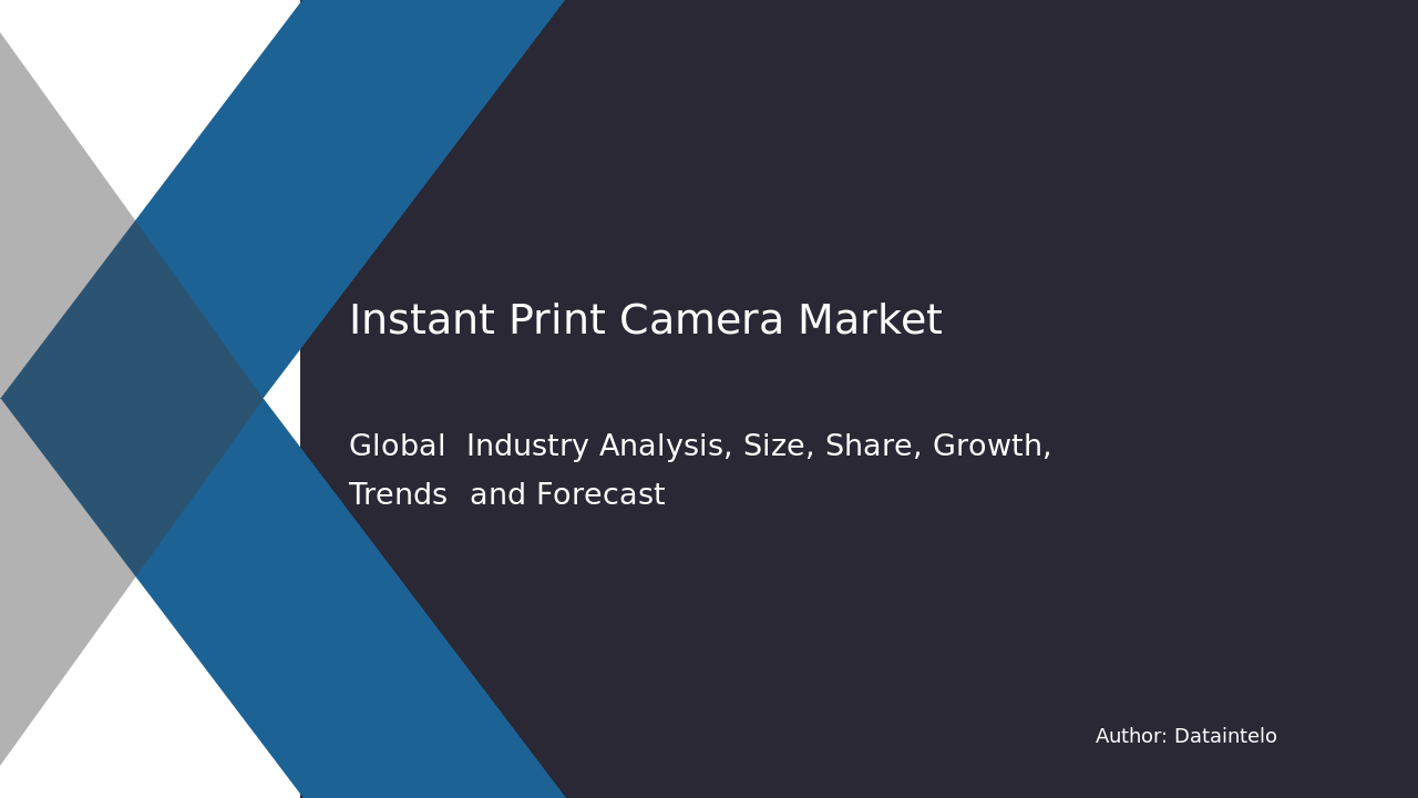 Instant Print Camera Market Size, Share, Trends | 2032