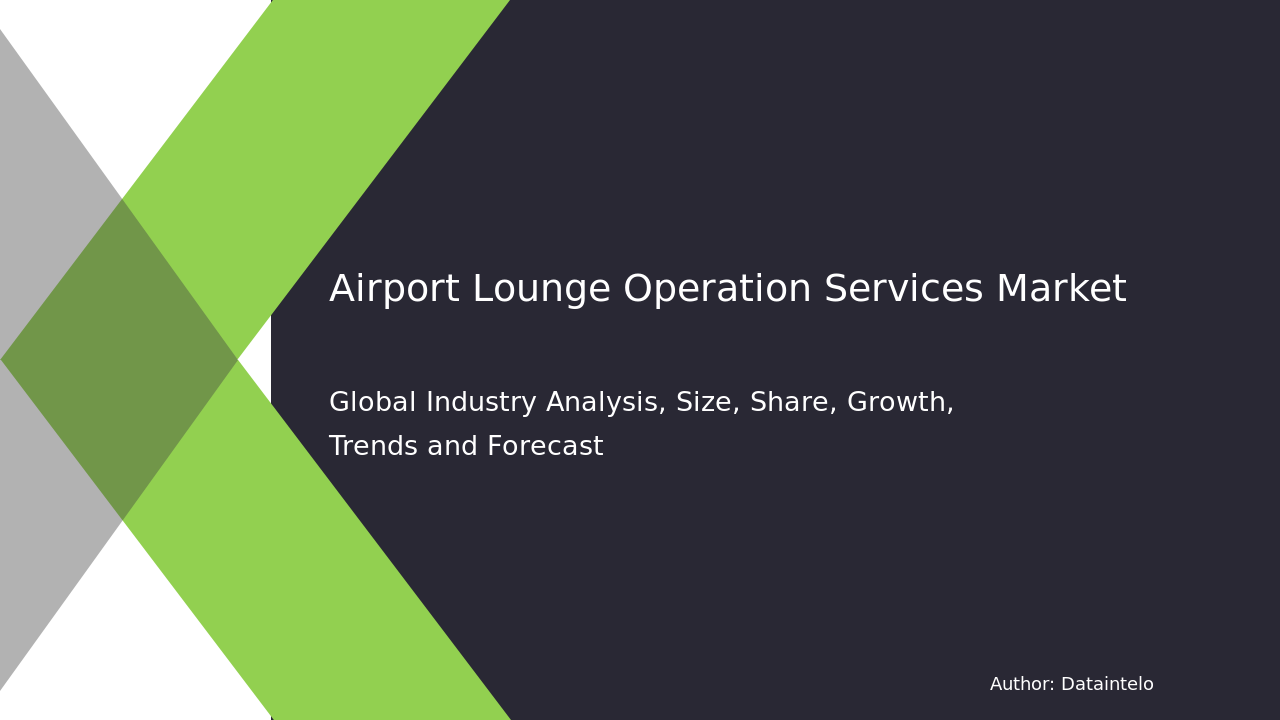 Airport Lounge Operation Services Market Research Report 2032