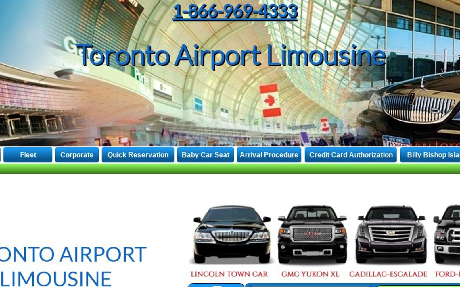 Deerhurst Airport Limo, Reliable Limousine Service, affordable Airport Taxi, Toronto Airport Limousine 1-866-969-4333