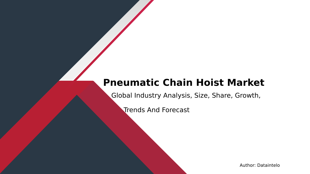Pneumatic Chain Hoist Market Research Report 2032