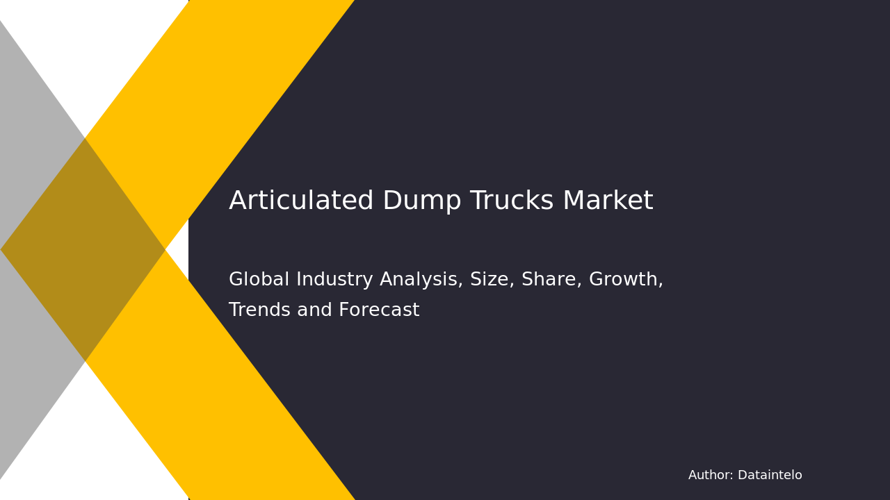 Articulated Dump Trucks Market Report | Global Forecast To 2032
