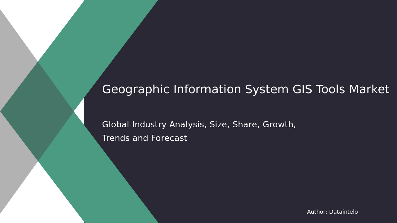 Geographic Information System GIS Tools Market Research Report 2032