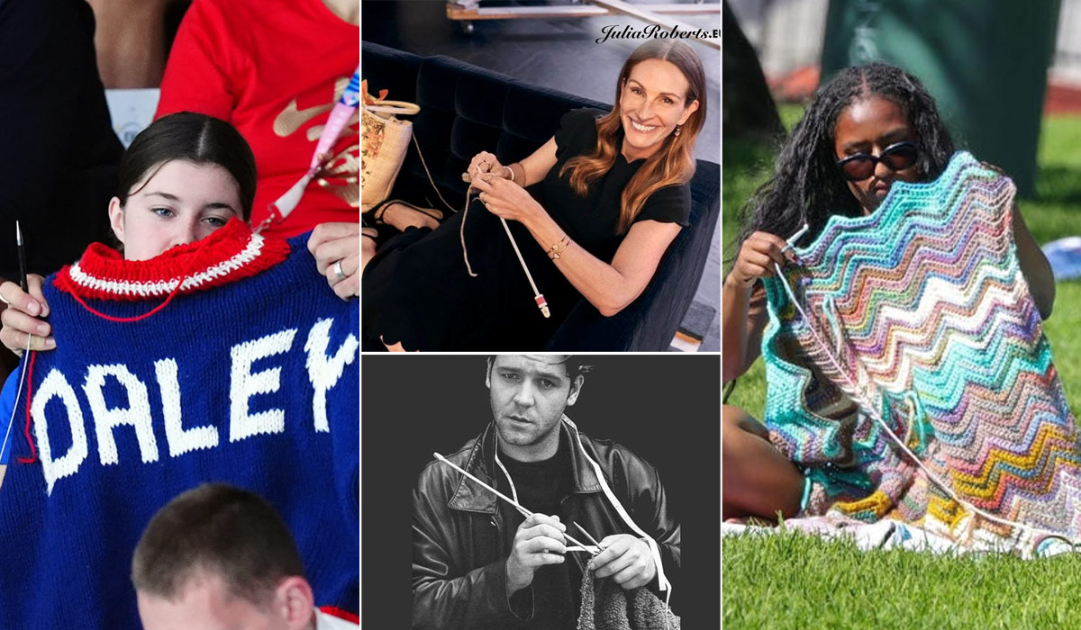 10 Celebs Who Love to Knit - Blog