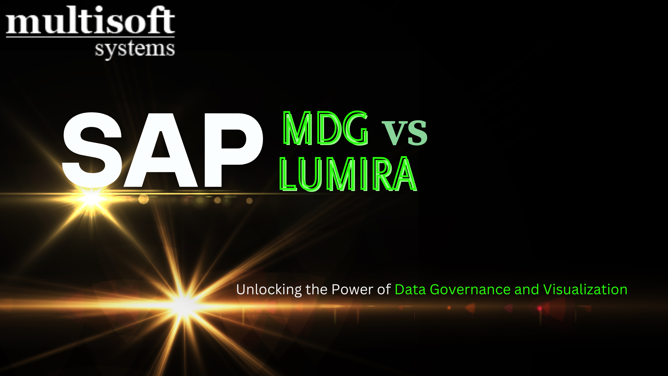 SAP MDG vs SAP Lumira: A Comprehensive Comparison