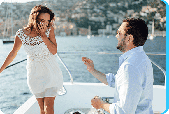 Perfect Proposal Packages Dubai | Luxury Yacht Proposal Ideas | Dubriani Yachts