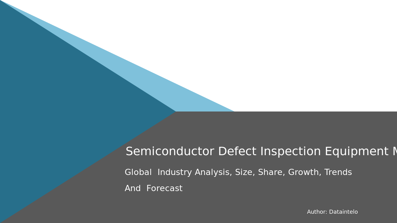 Semiconductor Defect Inspection Equipment Market Research Report 2032