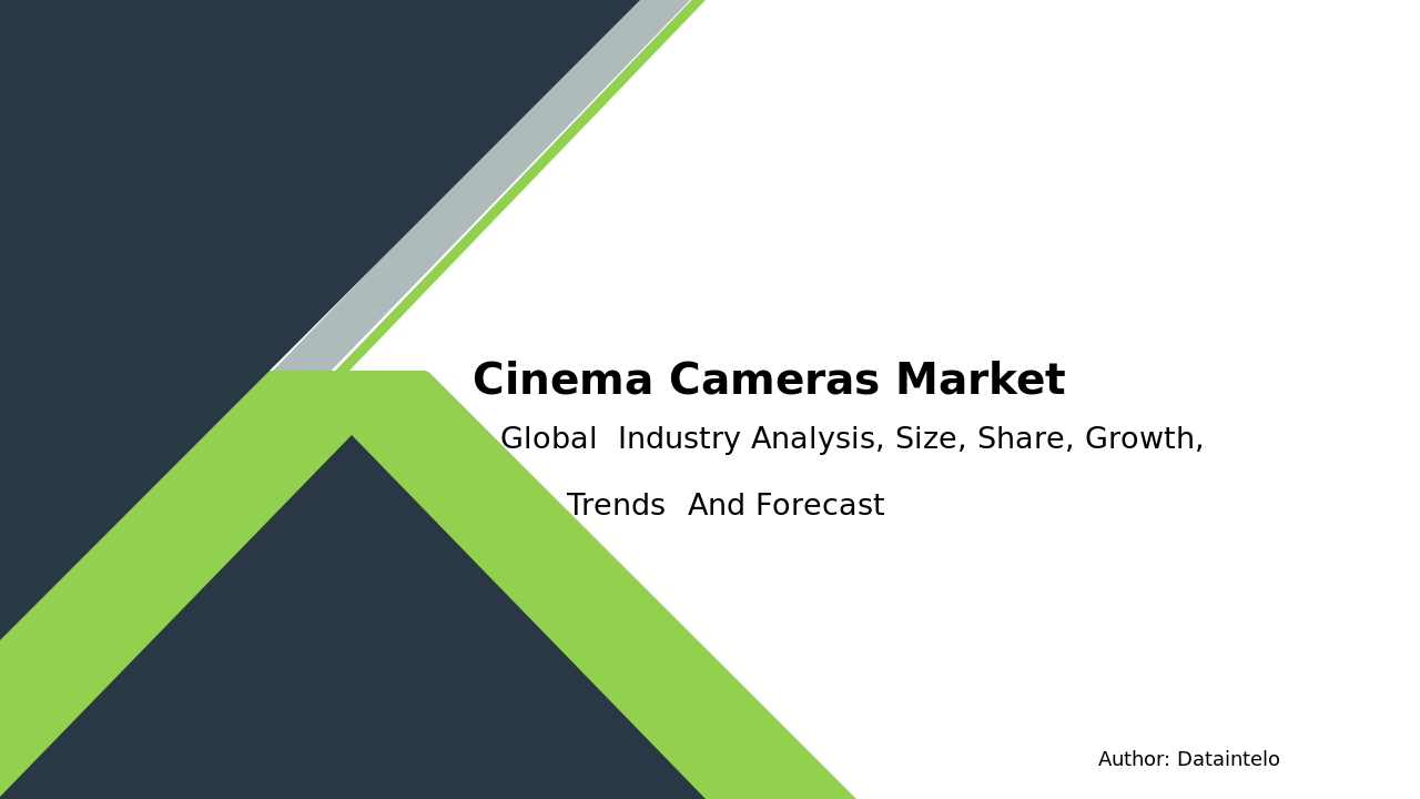Cinema Cameras Market Report | Global Forecast From 2025 To 2033