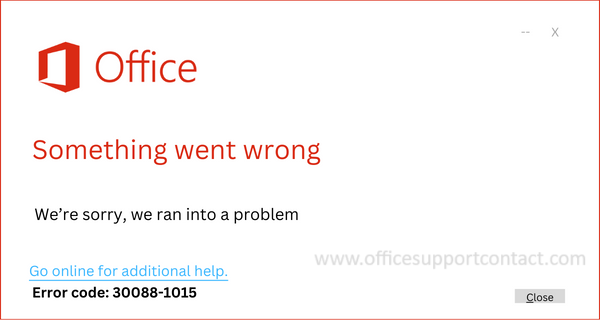 [Fixed] Microsoft office 365/2021/2019 Error code 30088-1015