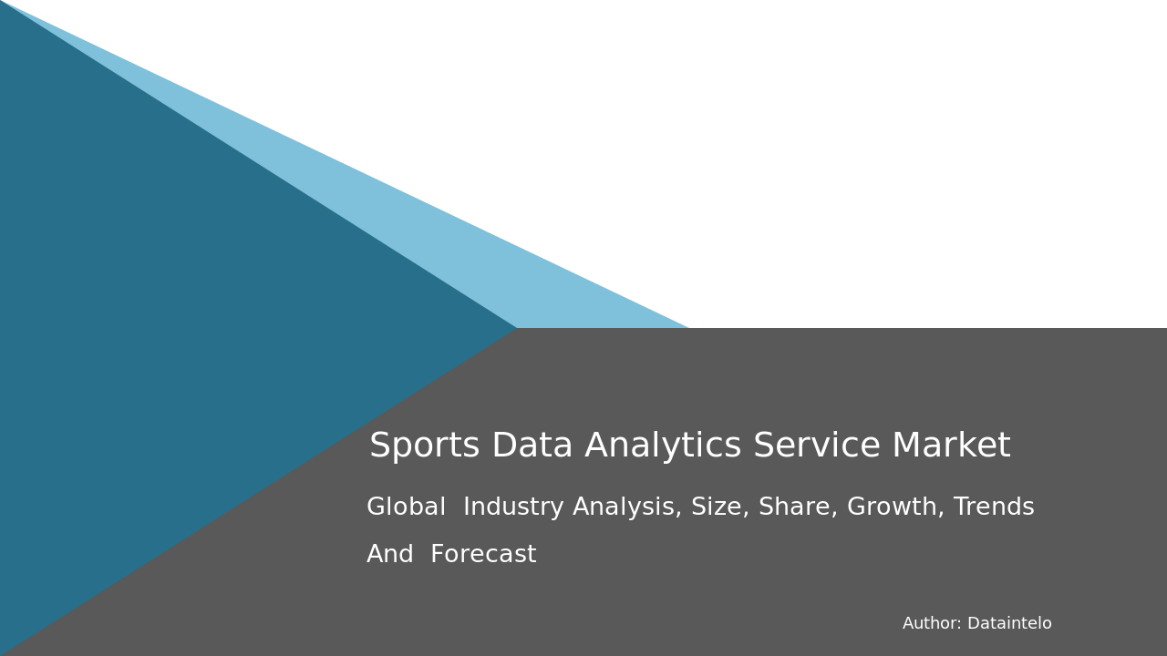 Sports Data Analytics Service Market Report | Global Forecast From 2025 To 2033
