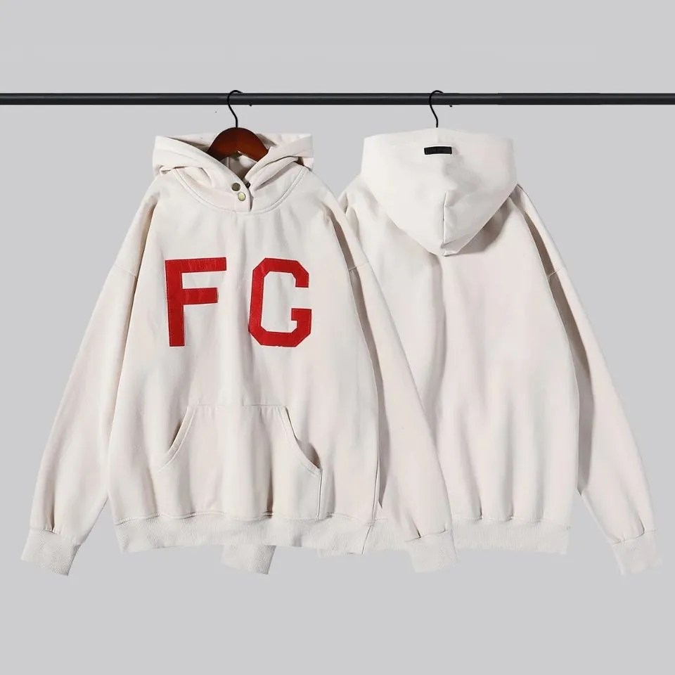 ESSENTIALS FG White Hoodie || *Limitted Stock*