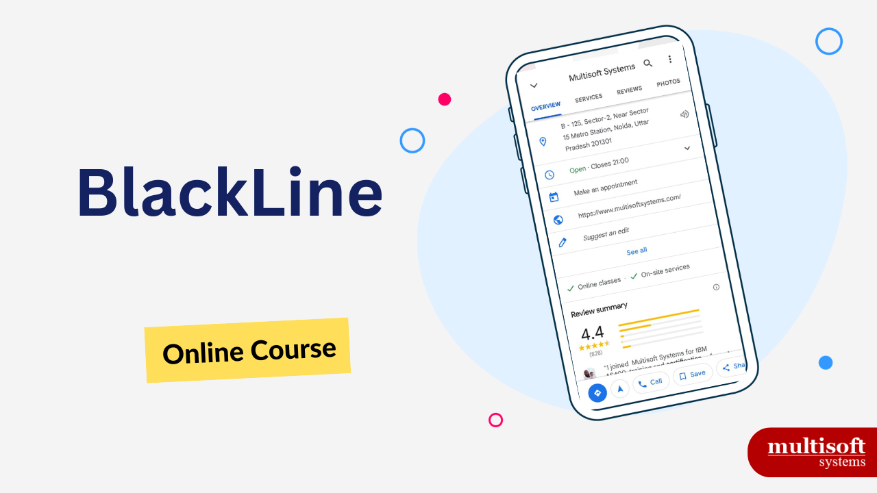 Master Financial Automation with BlackLine Training & Online Certification Course at Multisoft Systems