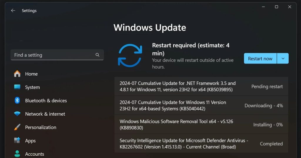 Cumulative Update for Windows11 Version 23H2 (KB5040442)