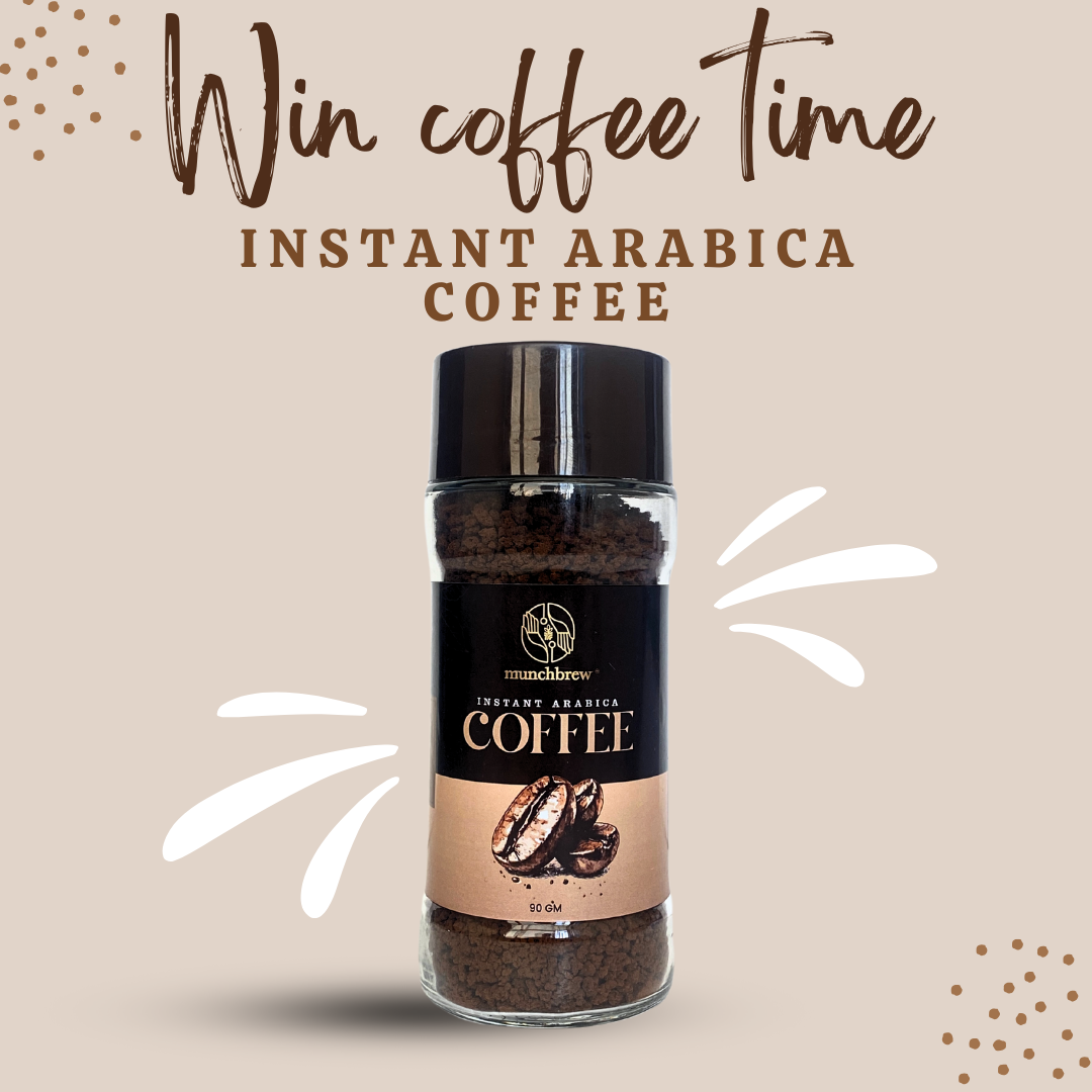 Buy Arabica Instant Coffee 90GM Online in India - MunchBrew Chandigarh