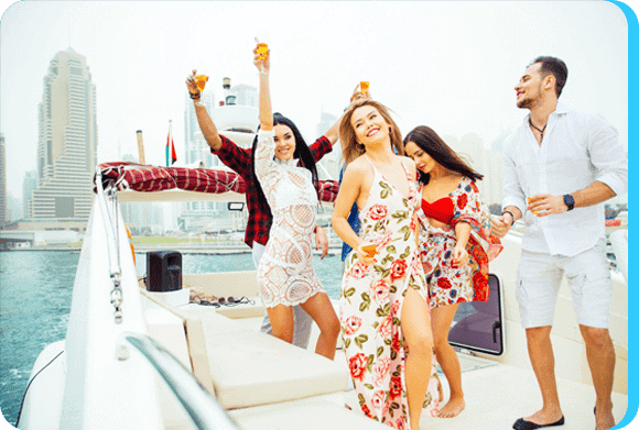 Birthday Party on Yacht in Dubai | Private Yacht for Birthday Celebration | Yacht Party Packages Dubai | Dubriani Yachts